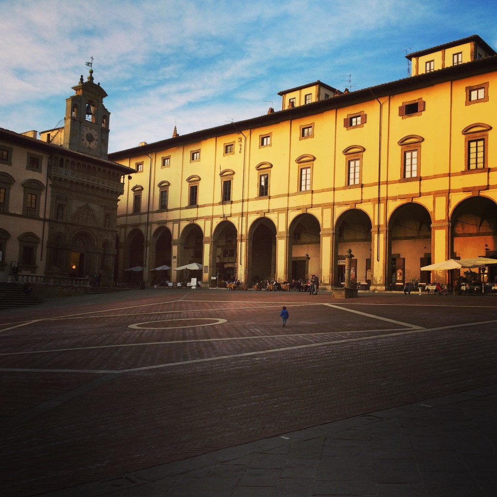 Visitare Arezzo con bambini - Piazza Grande